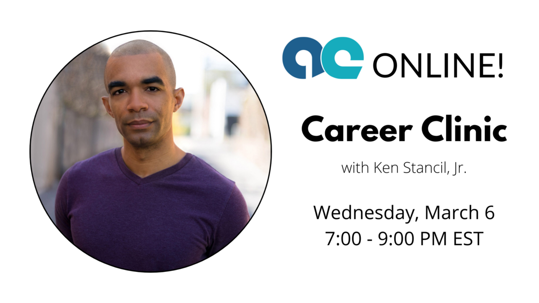 Career Clinic with Ken Stancil Jr. -Online (All Levels)